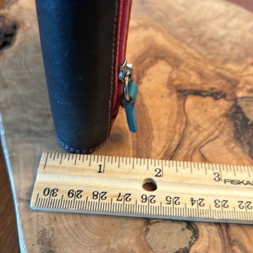 Leather Color Block Wallet - Picture 8 of 8